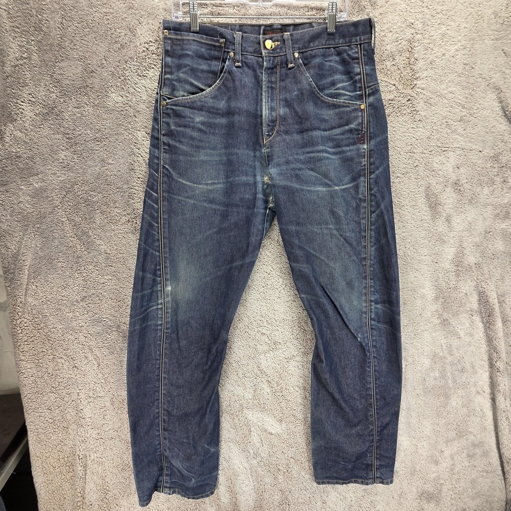 Vintage Levis Engineered Jeans Mens Blue Twisted Zip Fly Medium Wash Fits 32x30